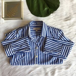 Banana Republic Fitted Button Down Striped Shirt
